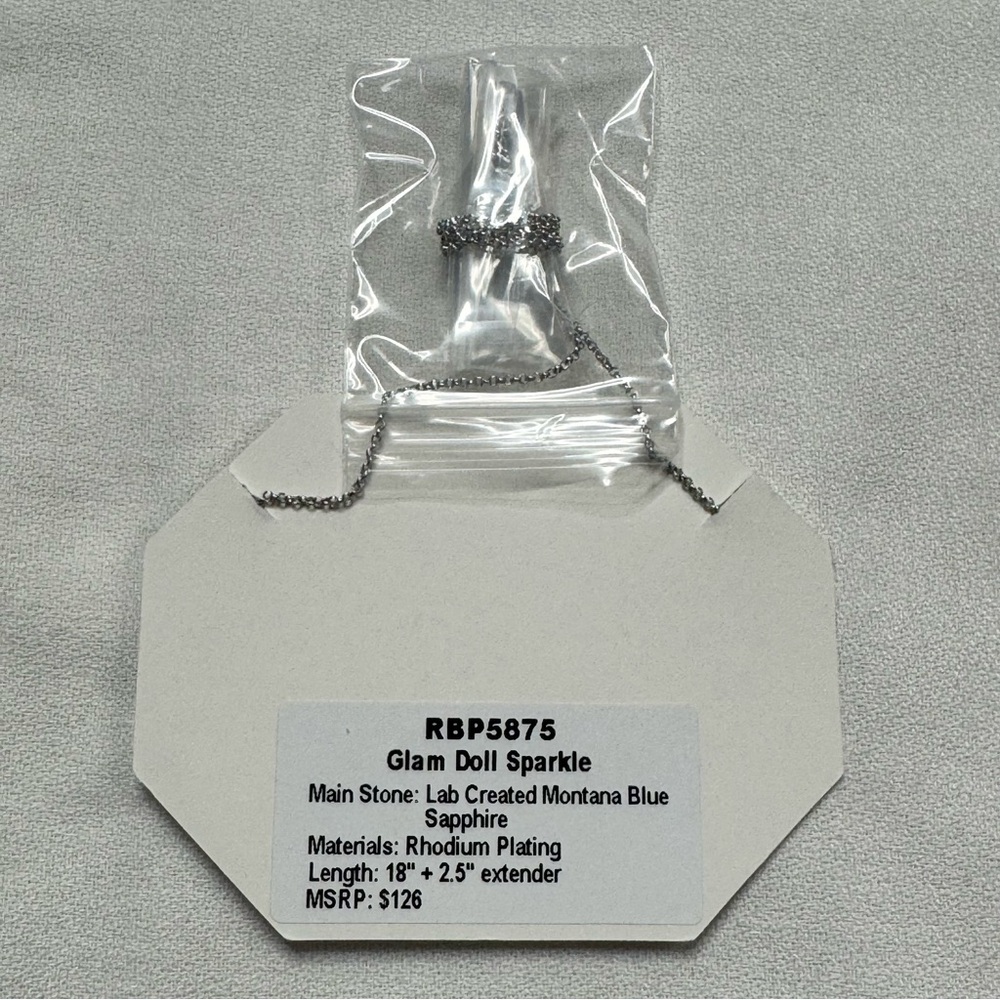 BP Silver Necklace with Black Accent - Picture 4 of 4